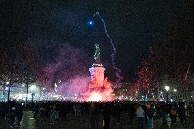 Gathering to celebrate Jean-Marie Le Pen's Death - Paris