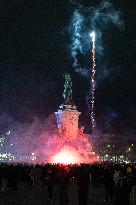 Gathering to celebrate Jean-Marie Le Pen's Death - Paris