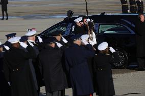 Jimmy Carter Arrival Ceremony For DC State Funeral