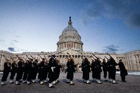 Arrival ceremony for Jimmy Carter at the Capitol