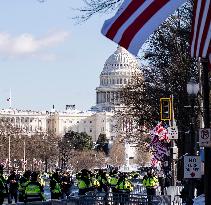 President Jimmy Carter's Procession To The US Capital