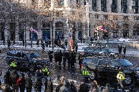 President Jimmy Carter's Procession To The US Capital