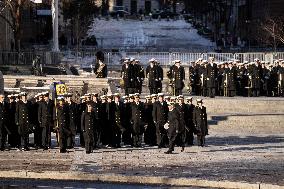 President Jimmy Carter's Procession To The US Capital