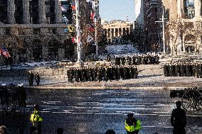 President Jimmy Carter's Procession To The US Capital