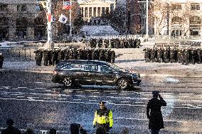 President Jimmy Carter's Procession To The US Capital