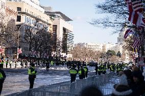 President Jimmy Carter's Procession To The US Capital