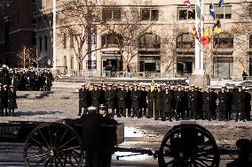 President Jimmy Carter's Procession To The US Capital