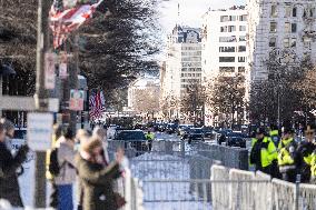 President Jimmy Carter's Procession To The US Capital