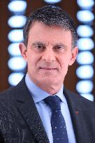 Exclusive - Manuel Valls Appears On RMC/BFMTV - Paris