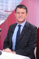 Exclusive - Manuel Valls Appears On RMC/BFMTV - Paris