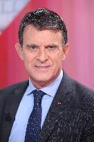 Exclusive - Manuel Valls Appears On RMC/BFMTV - Paris