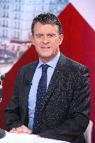 Exclusive - Manuel Valls Appears On RMC/BFMTV - Paris