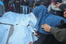 Funeral Of Palestinians Killed In Israeli Airstrikes - Gaza