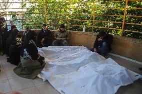 Funeral Of Palestinians Killed In Israeli Airstrikes - Gaza