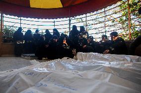 Funeral Of Palestinians Killed In Israeli Airstrikes - Gaza