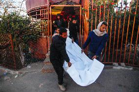 Funeral Of Palestinians Killed In Israeli Airstrikes - Gaza