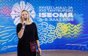 Press conference marking the start of the Estonian XXVIII Song and XXI Dance Festival "Iseoma"