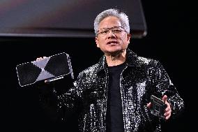 Nvidia's CEO Jensen Huang Unveils New Innovations At CES 2025