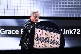 Nvidia's CEO Jensen Huang Unveils New Innovations At CES 2025