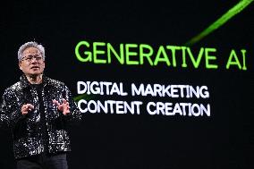 Nvidia's CEO Jensen Huang Unveils New Innovations At CES 2025