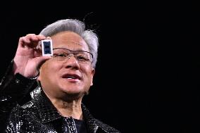 Nvidia's CEO Jensen Huang Unveils New Innovations At CES 2025