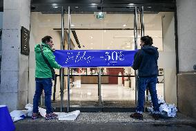 Winter Sales at the BHV Marais in Paris FA