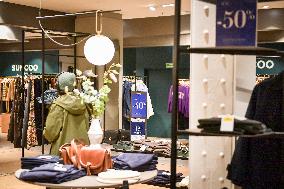 Winter Sales at the BHV Marais in Paris FA