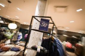 Winter Sales at the BHV Marais in Paris FA