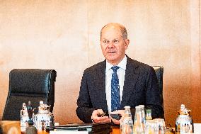 Weekly Cabinet Meeting at the Chancellery in Berlin, Germany