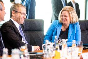 Weekly Cabinet Meeting at the Chancellery in Berlin, Germany