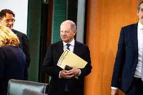 Weekly Cabinet Meeting at the Chancellery in Berlin, Germany