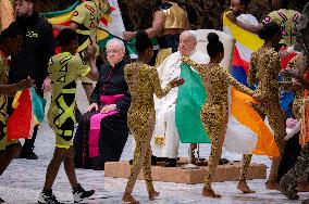 Pope Francis Leads His Weekly General Audience In The Paul VI Hall