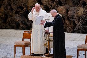 Pope Francis Leads His Weekly General Audience In The Paul VI Hall