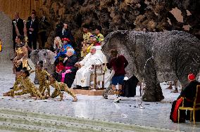 Pope Francis Leads His Weekly General Audience In The Paul VI Hall