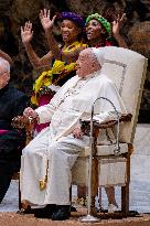 Pope Francis Leads His Weekly General Audience In The Paul VI Hall