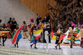 Pope Francis Leads His Weekly General Audience In The Paul VI Hall