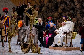 Pope Francis Leads His Weekly General Audience In The Paul VI Hall