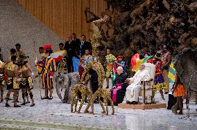 Pope Francis Leads His Weekly General Audience In The Paul VI Hall