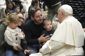 Pope Francis During His Weekly General Audience - Vatican