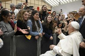 Pope Francis During His Weekly General Audience - Vatican