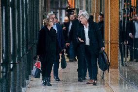 Communist party arrives for a Meeting on the preparation of the 2025 Budget - Paris AJ