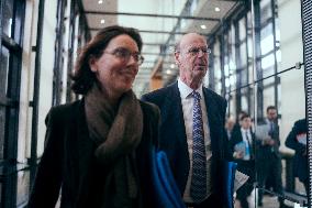 Communist party arrives for a Meeting on the preparation of the 2025 Budget - Paris AJ