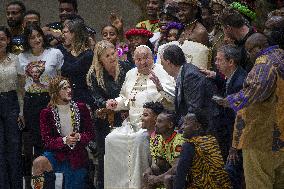 Pope Francis During His Weekly General Audience - Vatican