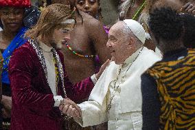 Pope Francis During His Weekly General Audience - Vatican