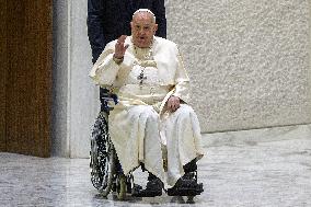 Pope Francis During His Weekly General Audience - Vatican