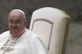 Pope Francis During His Weekly General Audience - Vatican