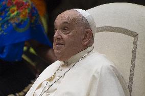 Pope Francis During His Weekly General Audience - Vatican