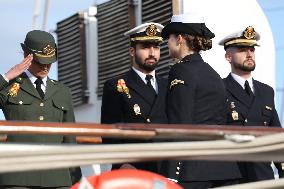 Princess Leonor Embarks on The Juan Sebastian Elcano - Spain