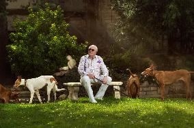 Jean-Marie Le Pen at his home in Rueil-Malmaison