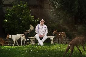 Jean-Marie Le Pen at his home in Rueil-Malmaison